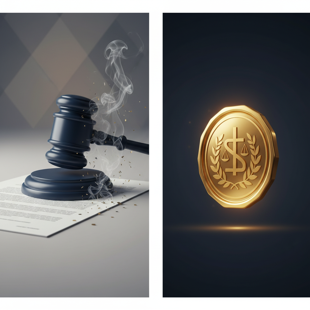 Balance de justice et contrats internationaux symbolisant l'arbitrage transnational