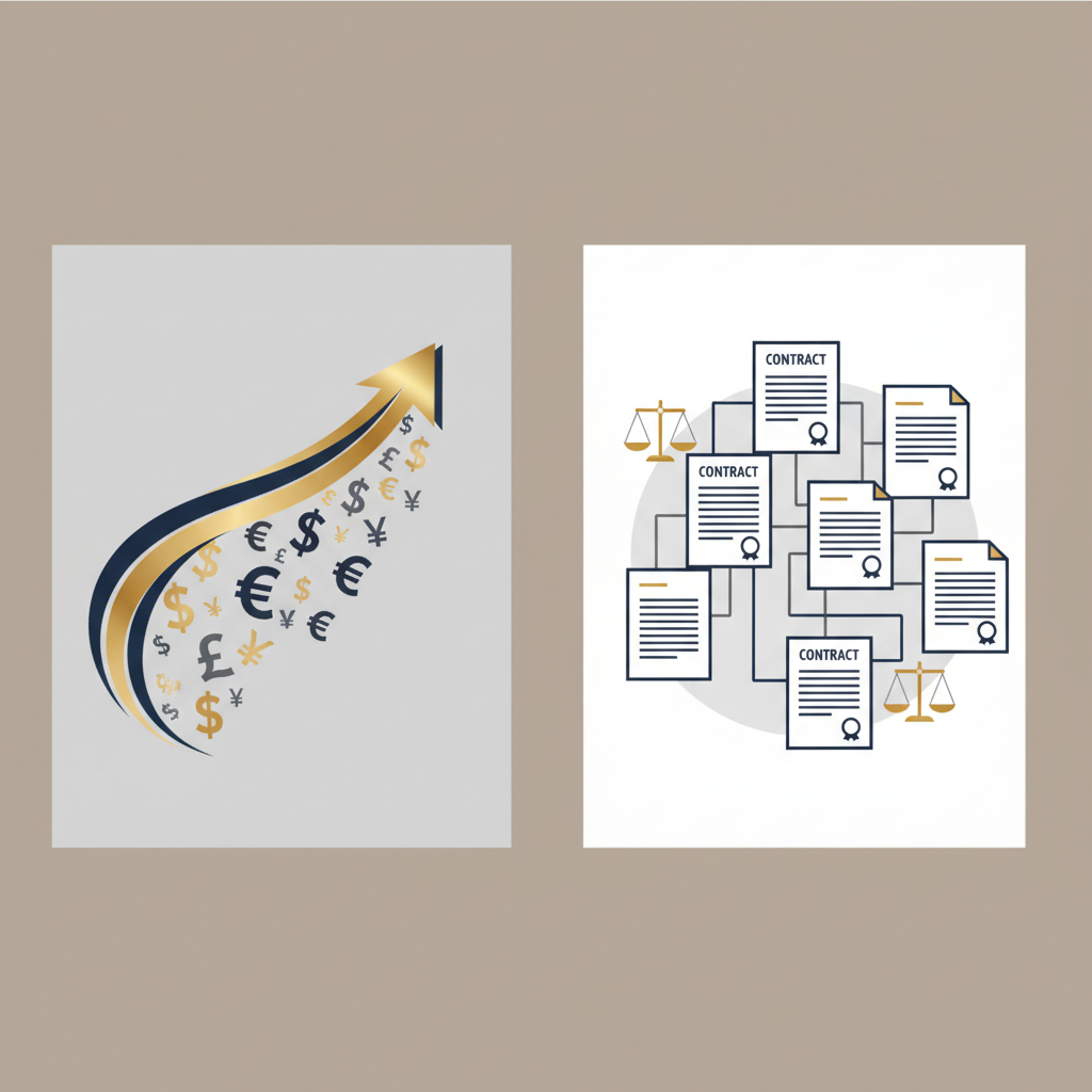 Dirigeant d'entreprise analysant documents contractuels affacturage cession Dailly financement