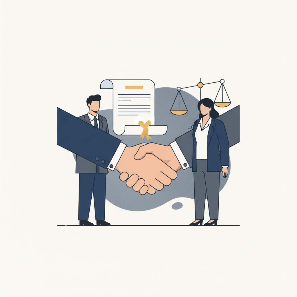 Agent commercial signant un contrat avec commissions et indemnités