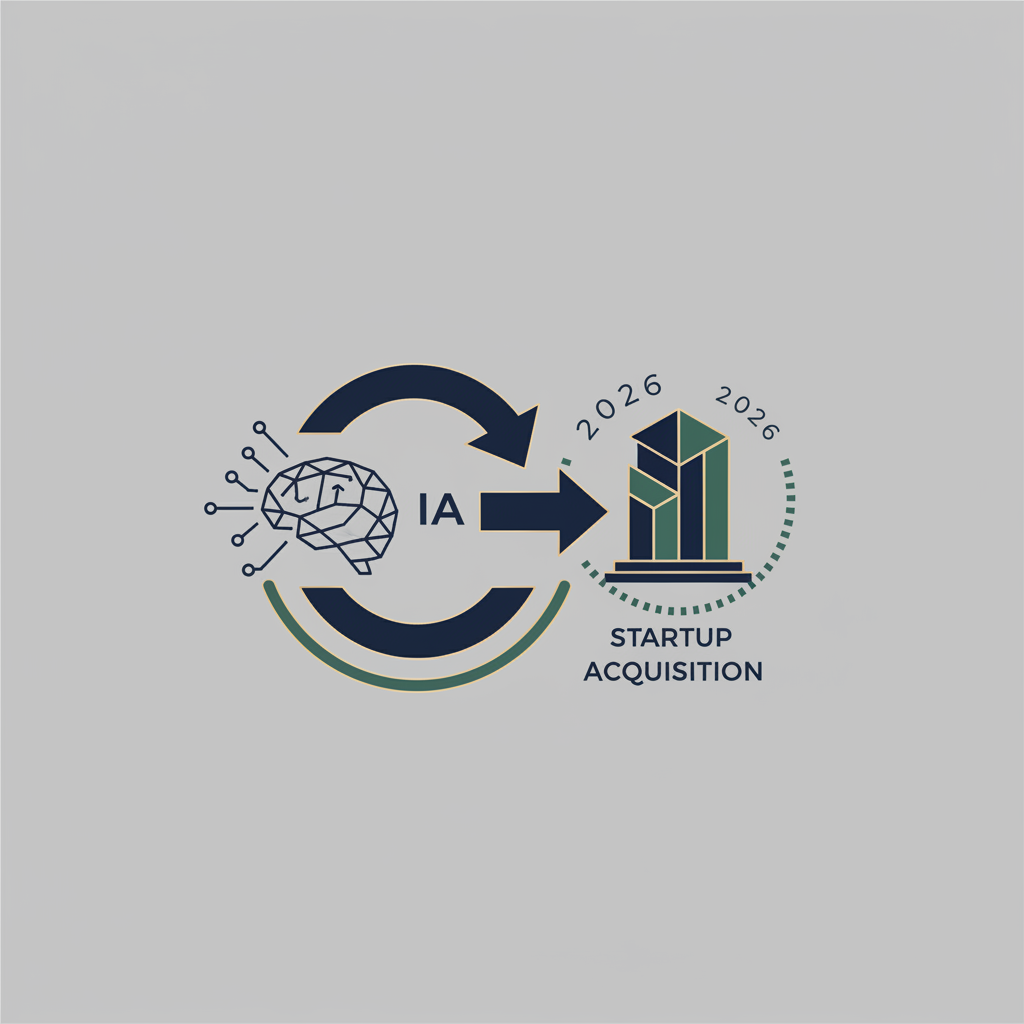 Graphiques montrant l'évolution des acquisitions startups IA 2026 avec valorisations croissantes